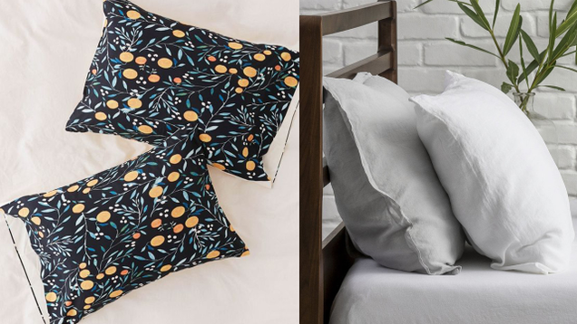 Urban Outfitters Ilsa Monttinen For Deny Orange Mania Pillowcase Set, $49Parachute Linen Sham Set, $79-$89